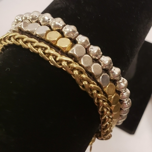 Lucky Brand Adjustable with Flower and 3 Rows of Beads/Braid - Picture 4 of 6